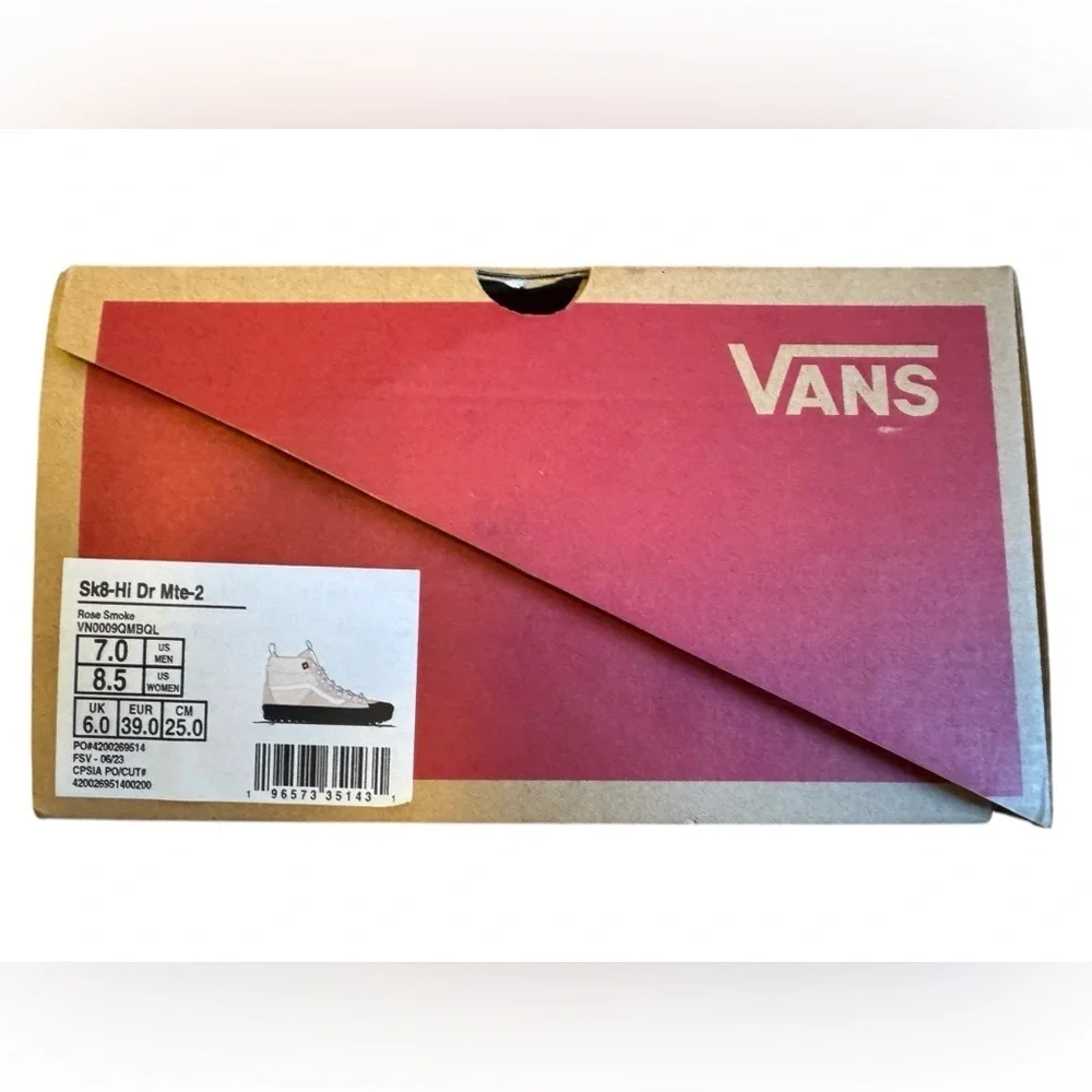 Vans Women's SK8-Hi DR MTE-2 Shoes in Rose Smoke Women’s size 8.5